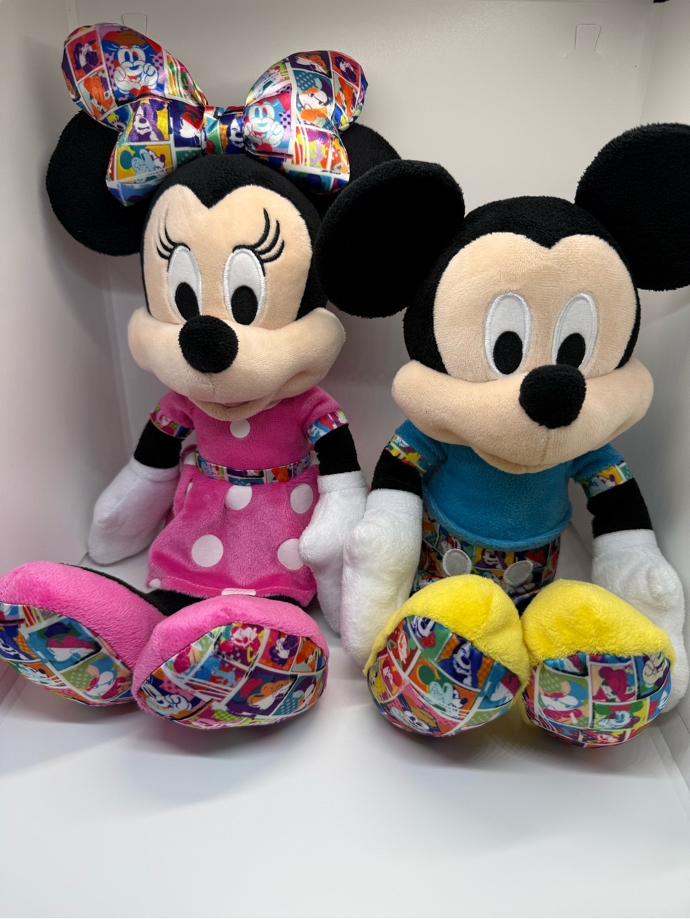 Disney Mickey & Minnie Mouse 15” Plush Set Macy’s 2021